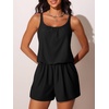image:imageSummer Mae Swim Romper Womens One Piece Swimsuits with Pockets 2026 Blouson Modest Bathing SuitsBlack