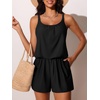 image:imageSummer Mae Swim Romper Womens One Piece Swimsuits with Pockets 2026 Blouson Modest Bathing SuitsBlack