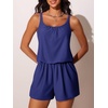 image:imageSummer Mae Swim Romper Womens One Piece Swimsuits with Pockets 2026 Blouson Modest Bathing SuitsNavy Blue