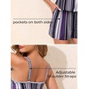 image:imageSummer Mae Swim Romper Womens One Piece Swimsuits with Pockets 2026 Blouson Modest Bathing SuitsPurple Boho