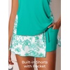 image:imageSummer Mae Blouson Tankini Swimsuits for Women 2026 Modest Tummy Coverage Bathing Suits with Skirt and Builtin ShortsVerdant Palm