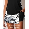 image:imageSummer Mae Blouson Tankini Swimsuits for Women 2026 Modest Tummy Coverage Bathing Suits with Skirt and Builtin ShortsWavy Palm