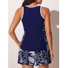 image:imageSummer Mae Blouson Tankini Swimsuits for Women 2026 Modest Tummy Coverage Bathing Suits with Skirt and Builtin ShortsWindkissed Petals