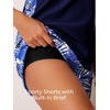 image:imageSummer Mae Blouson Tankini Swimsuits for Women 2026 Tummy Control Two Piece Bathing Suits with Sporty Pockets Swim ShortsAzure Leafsea