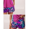 image:imageSummer Mae Blouson Tankini Swimsuits for Women 2026 Tummy Control Two Piece Bathing Suits with Sporty Pockets Swim ShortsDeepsea Driftinga