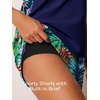 image:imageSummer Mae Blouson Tankini Swimsuits for Women 2026 Tummy Control Two Piece Bathing Suits with Sporty Pockets Swim ShortsRainforest Bloom
