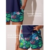 image:imageSummer Mae Blouson Tankini Swimsuits for Women 2026 Tummy Control Two Piece Bathing Suits with Sporty Pockets Swim ShortsRainforest Bloom