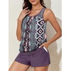 image:imageSummer Mae Blouson Womens Tankini Swimsuits Tummy Control Modest 2026 Two Piece with Sporty Pockets Bathing SuitsBohemia  Game Board