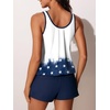 image:imageSummer Mae Blouson Womens Tankini Swimsuits with Shorts Tummy Control Bathing Suits Side Pockets 2026Flag of Hearts