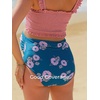 image:imageSummer Mae Maternity High Waist Bikini Swimsuit Two Piece Ruffled Hem Cute Bathing Suit Floral Pregnancy SwimwearPink