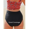 image:imageSummer Mae Maternity High Waist Bikini Swimsuit Two Piece Ruffled Hem Cute Bathing Suit Floral Pregnancy SwimwearRed Leopard