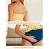 image:imageSummer Mae Maternity High Waist Swimsuit Ruffle Hem Bikini Bathing Suit Shirred Bandeau Two Piece Pregnancy SwimwearFlying White Flowers