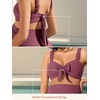 image:imageSummer Mae Ribbed Maternity Bikini Swimsuit for Women High Waisted TwoPiece Bathing Suit Crop Top Pregnancy SwimwearMarsala