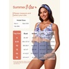 image:imageSummer Mae Twist Maternity Bikini Two Piece Pregnancy Swimsuits Cutout Bathing Suit High Waisted Ruched SwimwearCloud Flower