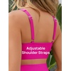image:imageSummer Mae Twist Maternity Bikini Two Piece Pregnancy Swimsuits Cutout Bathing Suit High Waisted Ruched SwimwearHot Pink
