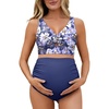 image:imageSummer Mae Twist Maternity Bikini Two Piece Pregnancy Swimsuits Cutout Bathing Suit High Waisted Ruched SwimwearDewdrop Blooms