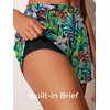 image:imageSummer Mae Blouson Womens Tankini Swimsuits 2026 Modest Tummy Control Bathing Suits Swim Shorts with Pockets for BeachRainforest Bloom
