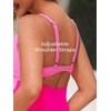 image:imageSummer Mae Maternity Cutout One Piece Swimsuit Twist Front CrissCross Bathing Suit High Waisted Pregnancy SwimwearPink Splicing