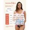 image:imageSummer Mae Maternity High Waist Swimsuit Two Piece Ruffle Bikini Bathing Suit Floral VNeck Pregnancy SwimwearFlying Leaf Waltz