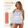 image:imageSummer Mae Maternity Ribbed High Waist Swimsuit Crop Top Bikini Bathing Suit High Cut Two Piece Pregnancy SwimwearArmy Green