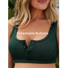 image:imageSummer Mae Maternity Ribbed High Waist Swimsuit Crop Top Bikini Bathing Suit High Cut Two Piece Pregnancy SwimwearDeep Green