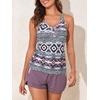 image:imageSummer Mae Modest Tankini Swimsuits for Women 2026 Two Piece Bathing Suits with Sporty Pockets Boy Shorts for Tummy ControlBohemia
