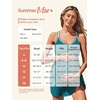 image:imageSummer Mae Ribbed Maternity One Piece Swim Dress Pregnancy Swimsuit with Builtin Bottom Swimwear Tie Knot Skirt Bathing SuitTurquoise