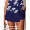 image:imageSummer Mae Womens Tankini Swimsuits with Skirt Two Piece Tummy Control Bathing Suits Printed Swimdress Swimwear 2026Blue Coconut Tree Charm