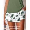 image:imageSummer Mae Womens Tankini Swimsuits with Skirt Two Piece Tummy Control Bathing Suits Printed Swimdress Swimwear 2026Green Shadow