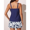 image:imageSummer Mae Womens Tankini Swimsuits with Skirt Two Piece Tummy Control Bathing Suits Printed Swimdress Swimwear 2026Monstera Leaf Silhouette