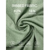 image:imageSummer Mae Maternity Swimsuit One Piece One Shoulder Ribbed Pregnancy Bathing SuitLight Green