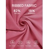 image:imageSummer Mae Ribbed Maternity One Piece Swimsuit Scalloped Cut Out Pregnancy Bathing Suit Square NeckDusty Rose