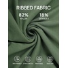 image:imageSummer Mae Ribbed Maternity One Piece Swimsuit Scalloped Cut Out Pregnancy Bathing Suit Square NeckSage Green