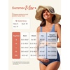 image:imageSummer Mae Ribbed Maternity One Piece Swimsuit Scalloped Cut Out Pregnancy Bathing Suit Square NeckSage Green