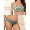 image:imageSummer Mae Ruffle Maternity Swimsuit TwoPiece Low Rise Bikini Shirred Smoked Pregnancy Bathing SuitGarden Veil Bliss