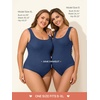 image:imageSummer Mae Seamless Maternity One Piece Swimsuit One Size Fits SXL Bathing Suit Ribbed UShaped Back Pregnancy SwimwearBlueviolet