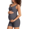 image:imageSummer Mae Maternity Bodysuit for Women Ribbed Pregnancy Jumpsuit Romper Sleeveless Tank Top Short Stretchy Shapewear Unitard