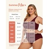 image:imageSummer Mae Plus Size Women Ribbed Bikini Set Two Piece High Waist Swimsuit Scoop Top Tummy Control Bathing Suit SwimwearBurgundy