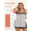 image:imageSummer Mae Women Plus Size Two Piece Tankini Swimsuits Flowy Bathing Suits Tummy Control Swimwear with ShortsDark Leopard