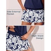 image:imageSummer Mae Blouson Womens Tankini Swimsuits with Skirt Modest Tummy Control Bathing Suits Side Pocket Swimwear 2026Monstera Leaf Silhouette
