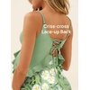 image:imageSummer Mae Maternity Swimsuit One Piece Ruffle Cutout Pregnancy Bathing Suit Lace Up SwimwearMint Daisy
