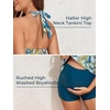 image:imageSummer Mae Maternity TwoPiece Halter Swimsuit Tankini VNeck Side Tie Bathing Suit Pregnancy High Waist Swimwear