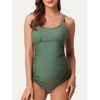 image:imageSummer Mae Nursing OnePiece Maternity Swimsuit Breastfeeding Swimsuit Pregnancy Swimwear Green Large