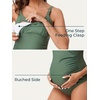 image:imageSummer Mae Nursing OnePiece Maternity Swimsuit Breastfeeding Swimsuit Pregnancy Swimwear Green Large