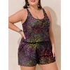 image:imageSummer Mae Plus Size Swim Romper One Piece Swimsuit Women Blouson Bathing Suit with Pockets 2026 Modest SwimwearGradient Starry Sky