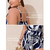 image:imageSummer Mae Plus Size Swim Romper One Piece Swimsuit Women Blouson Bathing Suit with Pockets 2026 Modest SwimwearIndigo Tribal