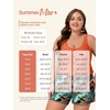 image:imageSummer Mae Plus Size Swim Romper One Piece Swimsuit Women Blouson Bathing Suit with Pockets 2026 Modest SwimwearTropical Green Foliage