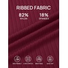image:imageSummer Mae Ribbed Maternity One Piece Swimsuit Dress Wrap Bathing Suit with Builtin Pocket Short Swimwear Tie Knot SkirtBurgundy