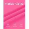 image:imageSummer Mae Ribbed Maternity One Piece Swimsuit Ruffle Wood Ears Bathing Suit Scoop Neck Pregnancy SwimwearHot Pink