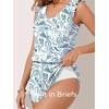 image:imageSummer Mae Ruffle Swim Romper One Piece Swimsuit Women Modest HighBack Bathing Suit with Pockets 2026 SwimwearPaisley